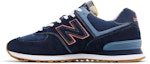 Lookbook New Balance 574 Siri Bernafas Tahan Lama Anti-Licat Retro 'Biru' ML574HMK