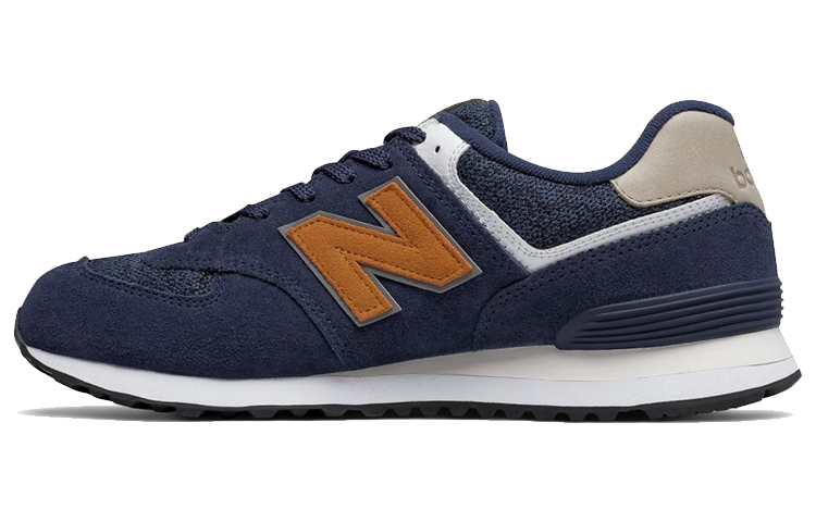 Buy New Balance 574系列 Classic 舒適耐磨 復古休閒跑步鞋 藏藍棕