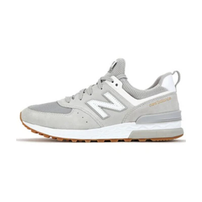 NB 574 Series D Wide Gray White
