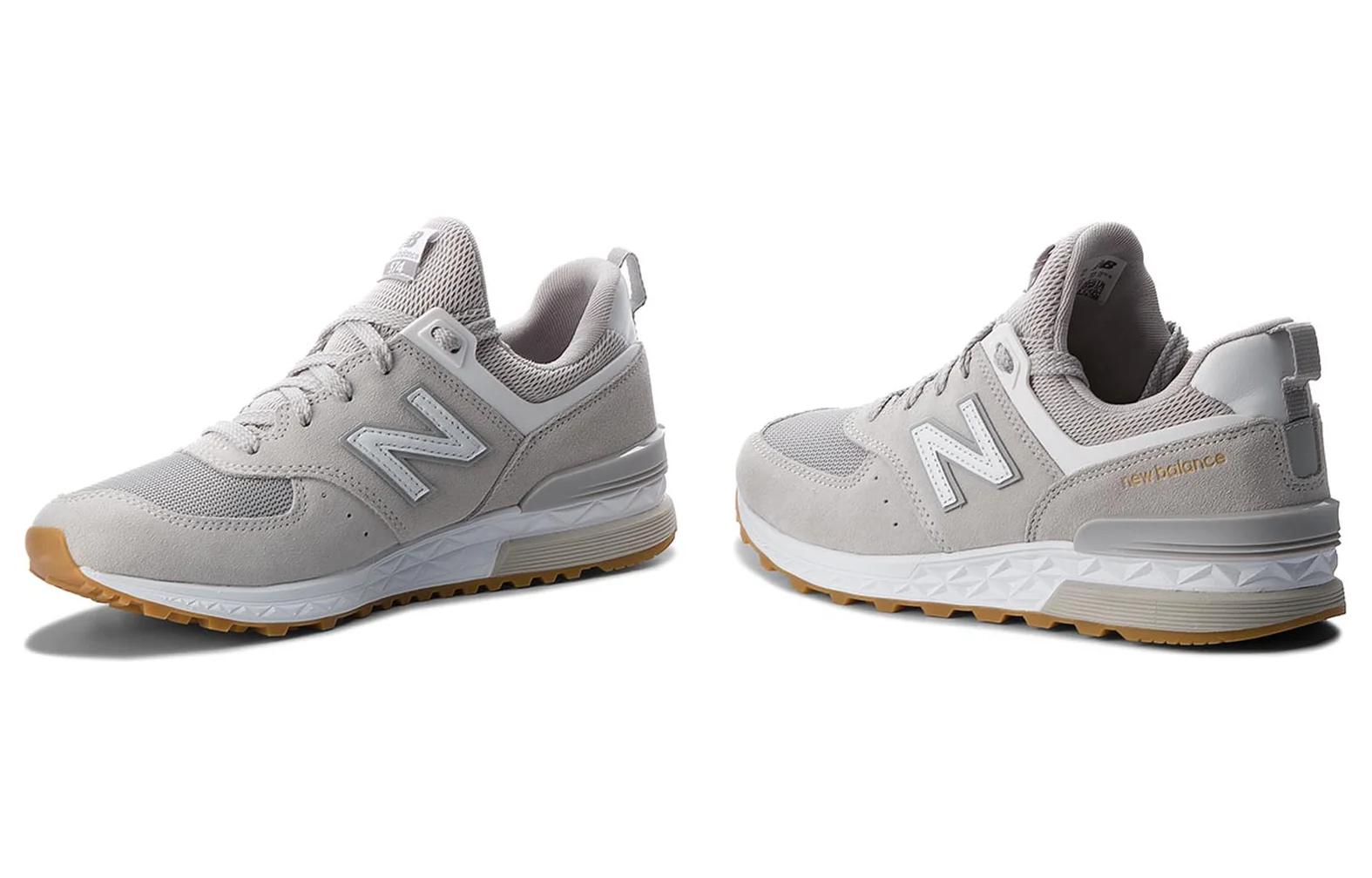 Lookbook 뉴발란스 574 시리즈 D 와이드 그레이 화이트 (77 characters) MS574FCG