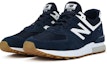 Lookbook New Balance 574 系列 D 宽型海军蓝 MS574FCN