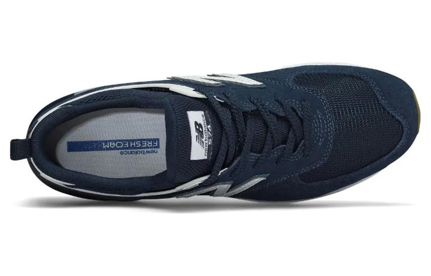 Shop New Balance 574 系列 D 宽型海军蓝 MS574FCN