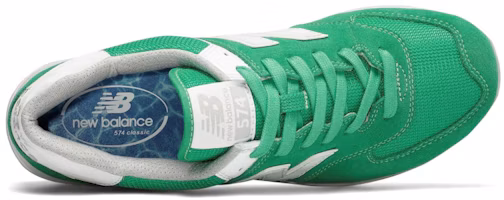 Lookbook New Balance NB 574 低筒 跑步鞋 男女款 綠