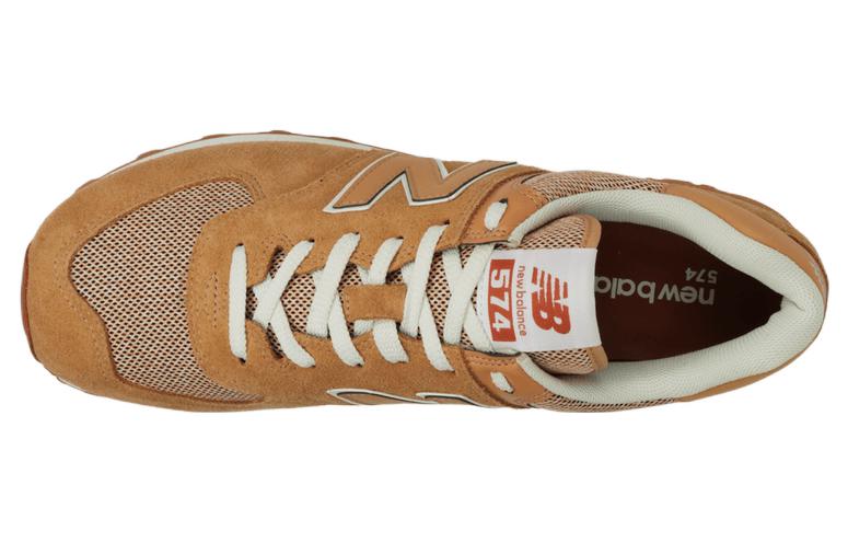 Lookbook 新百倫 574系列 低幫復古跑步鞋 土黃色