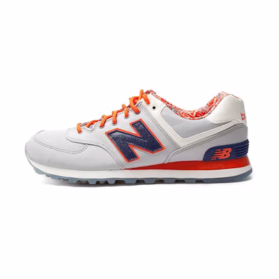 NB 574 Series Luau Low-Top /Orange 'White'