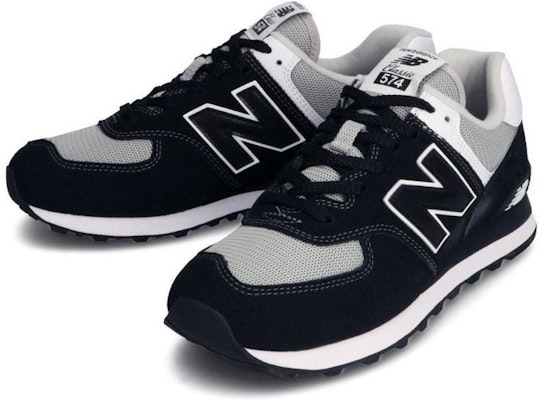New Balance NB 574 低幫 跑步鞋 男女同款 白黑色 Lookbook New Balance NB 574 低幫 跑步鞋 男女同款 白黑色