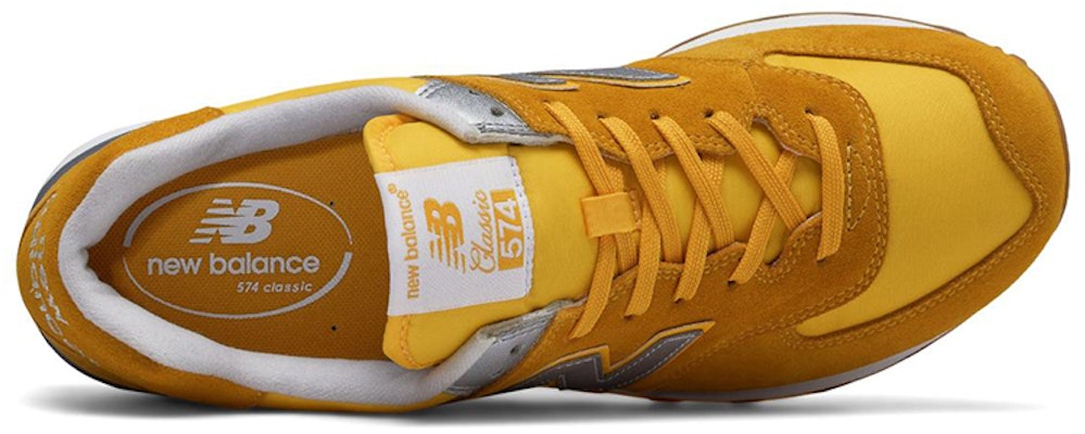 New Balance NB 574 簡約 透氣 低幫 跑步鞋 男款 薑黃色 Lookbook New Balance NB 574 簡約 透氣 低幫 跑步鞋 男款 薑黃色