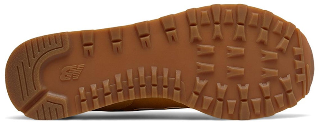 New Balance NB 574 簡約 透氣 低幫 跑步鞋 男款 薑黃色 Shop New Balance NB 574 簡約 透氣 低幫 跑步鞋 男款 薑黃色