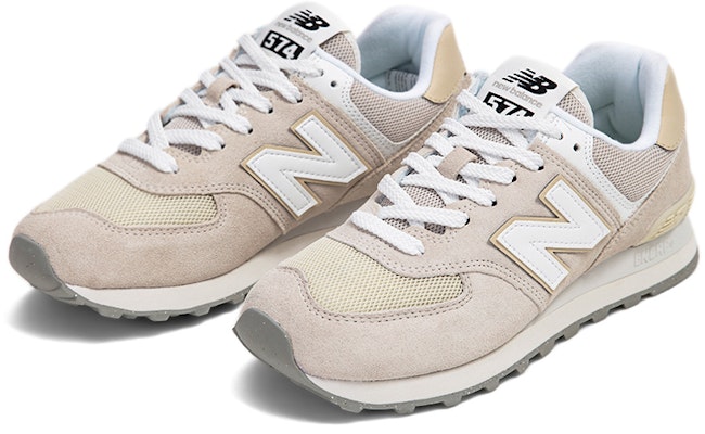 New Balance 574 Shoes 'Beige White' U574FOG-D Lookbook New Balance 574 Shoes 'Beige White' U574FOG-D