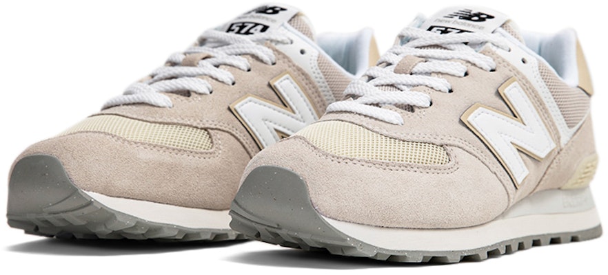 New Balance 574 Shoes 'Beige White' U574FOG-D Shop New Balance 574 Shoes 'Beige White' U574FOG-D