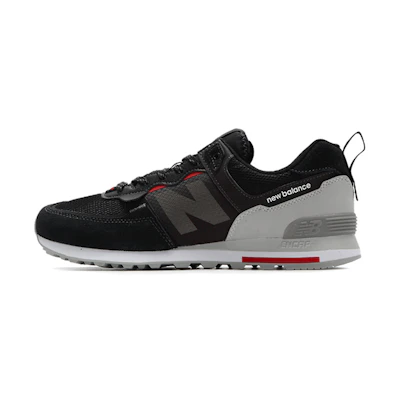 NB 574 Shoes Black/Grey/Red