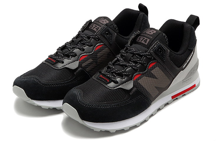 Lookbook Zapatillas New Balance 574 Negro/Gris/Rojo ML574ISE