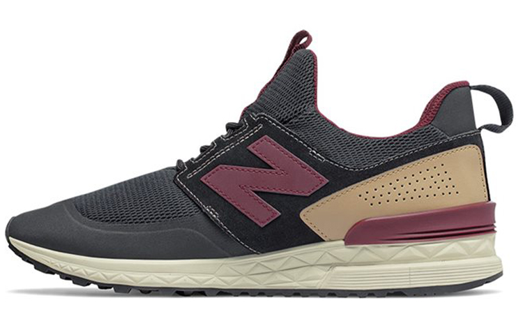 Buy New Balance 574 Sport &#x27;Hitam Burgundy&#x27; MS574DTY