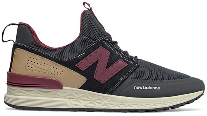 New Balance 574 Sport 'Hitam Burgundy' MS574DTY Order New Balance 574 Sport 'Hitam Burgundy' MS574DTY