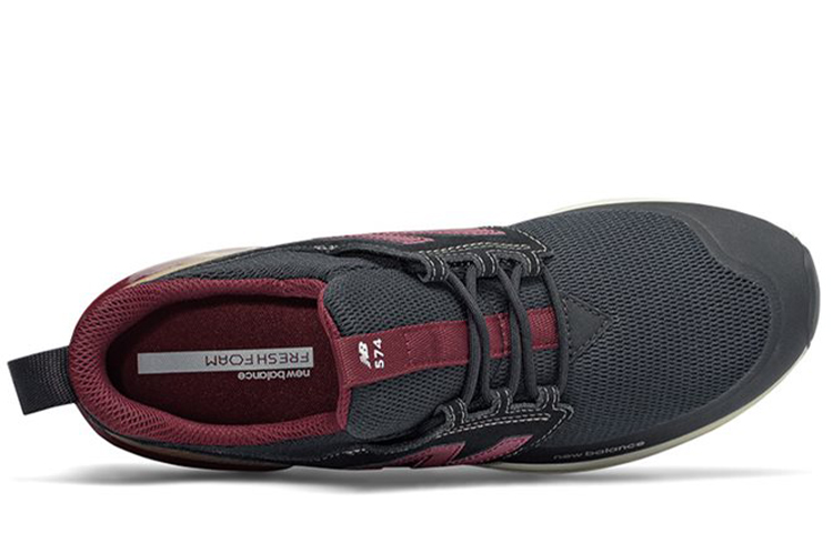 Lookbook New Balance 574 Sport &#x27;Hitam Burgundy&#x27; MS574DTY