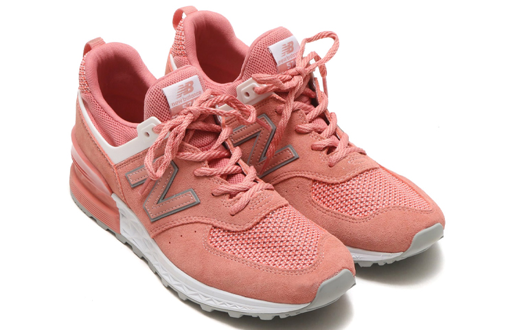 Lookbook New Balance 574 運動款 粉桃色 MS574STP