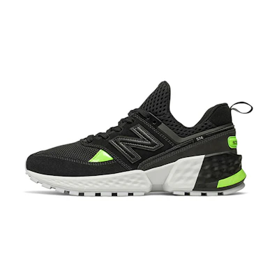 NB 574 Sport Suede Trainers Black/Green