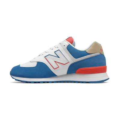NB 574 White Blue Red
