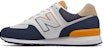 New Balance 574 Putih Navy Kuning ML574SUR