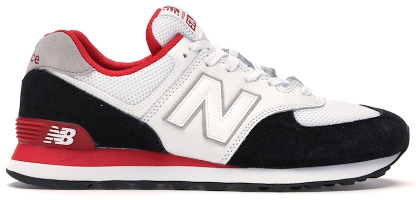 New Balance 574 White Red Black ML574NSB Buy New Balance 574 White Red Black ML574NSB