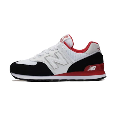 NB 574 White Red Black