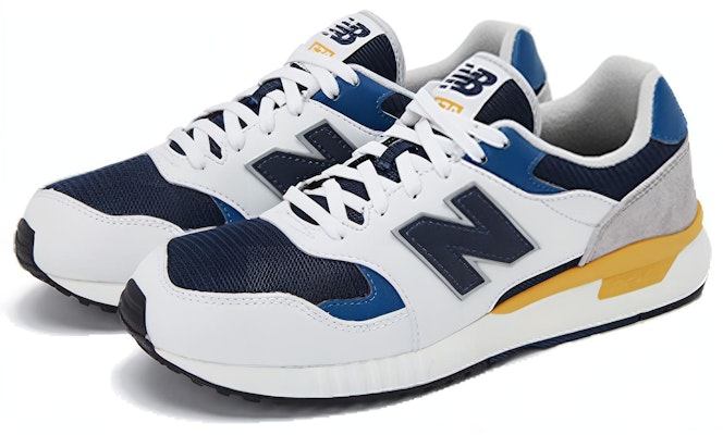 New Balance 574 Putih/Kuning/Biru ML570ATS Lookbook New Balance 574 Putih/Kuning/Biru ML570ATS