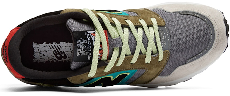 New Balance 575 Grey Green Black MTL575ST Lookbook New Balance 575 Grey Green Black MTL575ST