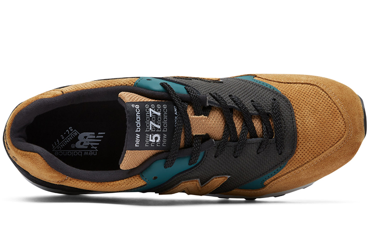 Lookbook ニューバランス577 Dワイド 緑/黄/黒 M577TGK