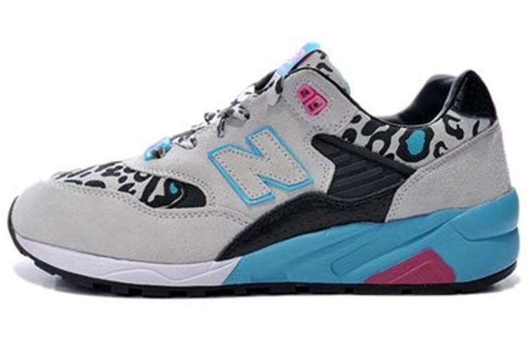 Buy New Balance 580系列 舒適耐磨跑步鞋 男女同款 灰色 豹紋