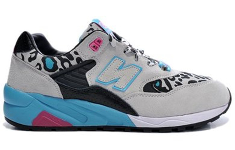 Order New Balance 580系列 舒適耐磨跑步鞋 男女同款 灰色 豹紋