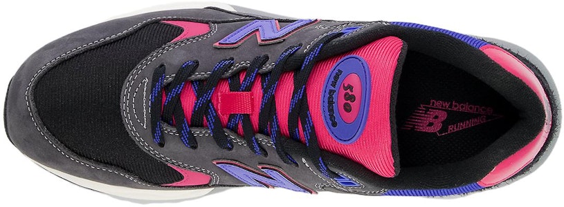 New Balance NB 580 耐磨 低幫 跑步鞋 男款 黑灰紫 Shop New Balance NB 580 耐磨 低幫 跑步鞋 男款 黑灰紫