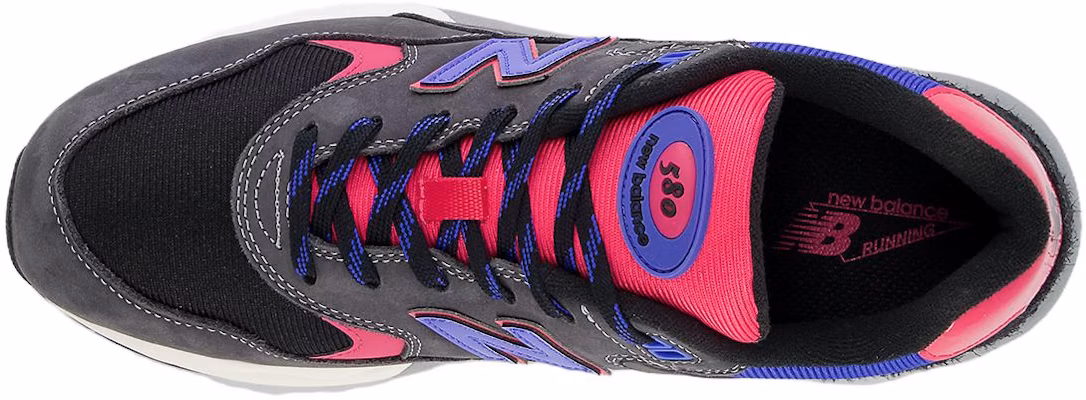 New Balance NB 580 耐磨 低幫 跑步鞋 男款 黑灰紫 Shop New Balance NB 580 耐磨 低幫 跑步鞋 男款 黑灰紫