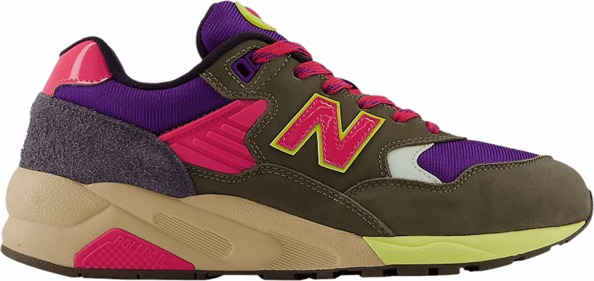 New Balance NB 580 耐磨 低幫 跑步鞋 男款 綠紫 Buy New Balance NB 580 耐磨 低幫 跑步鞋 男款 綠紫