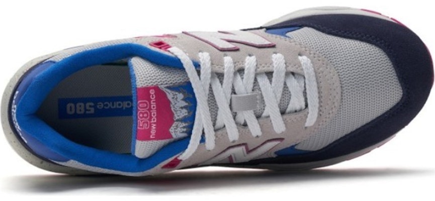 New Balance NB 580 防滑 低筒 跑步鞋 男女同款 粉灰色 D寬 Lookbook New Balance NB 580 防滑 低筒 跑步鞋 男女同款 粉灰色 D寬