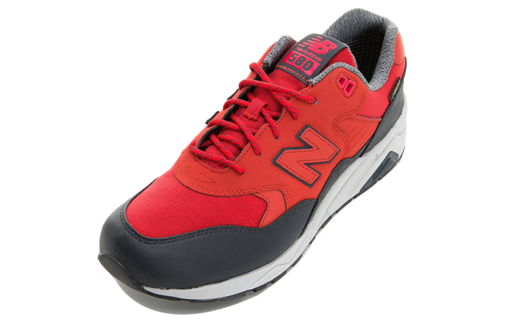Lookbook New Balance NB 580 “Wax Pack” 透氣減震防滑 低幫 跑步鞋 男女同款 紅色