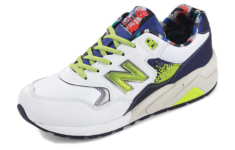 Lookbook New Balance NB 580 耐磨 低筒 跑步鞋 男女款 白綠
