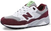 Lookbook New Balance NB 580 低筒 跑步鞋 男女款 白紅