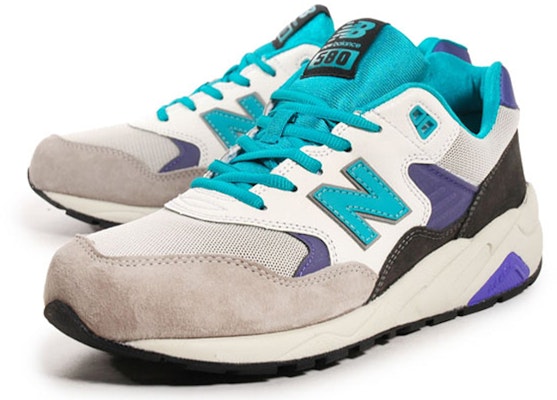New Balance 580 Serie Grigio/Bianco/Blu MRT580WT Lookbook New Balance 580 Serie Grigio/Bianco/Blu MRT580WT