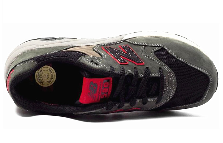 Shop New Balance 580 Low-Top Abu Hitam 'Cement' Series MRT580GC