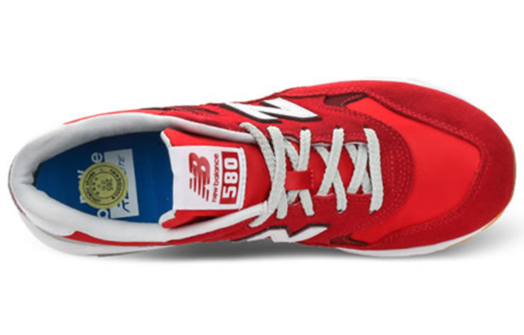 Lookbook 紐巴倫 580系列 輕便舒適 低筒跑鞋 男女同款 紅灰色