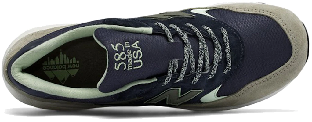 New Balance 585 Navy Grey Lelaki Wanita Kasut Sneakers M585TR Lookbook New Balance 585 Navy Grey Lelaki Wanita Kasut Sneakers M585TR