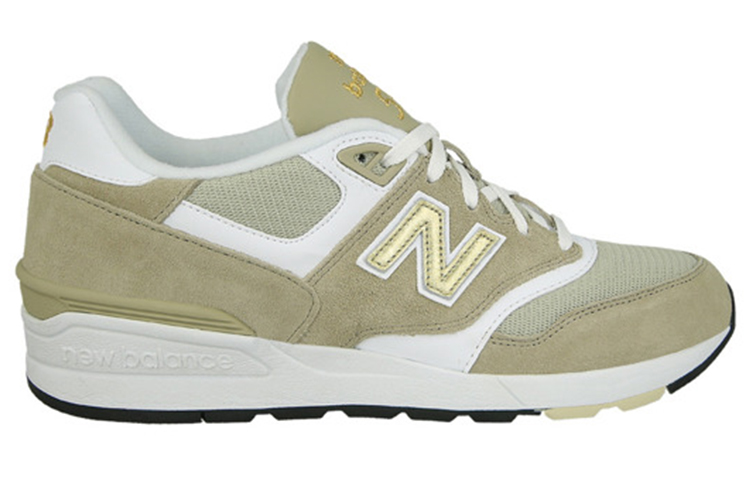 Order New Balance 597 Klasik Khaki/Putih-Emas ML597RSA