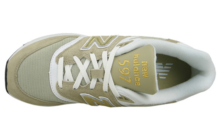 Lookbook New Balance 597 Klasik Khaki/Putih-Emas ML597RSA