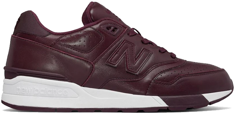 New Balance 597 Cuir ''Rouge Vin Blanc'' ML597BUL Order New Balance 597 Cuir ''Rouge Vin Blanc'' ML597BUL