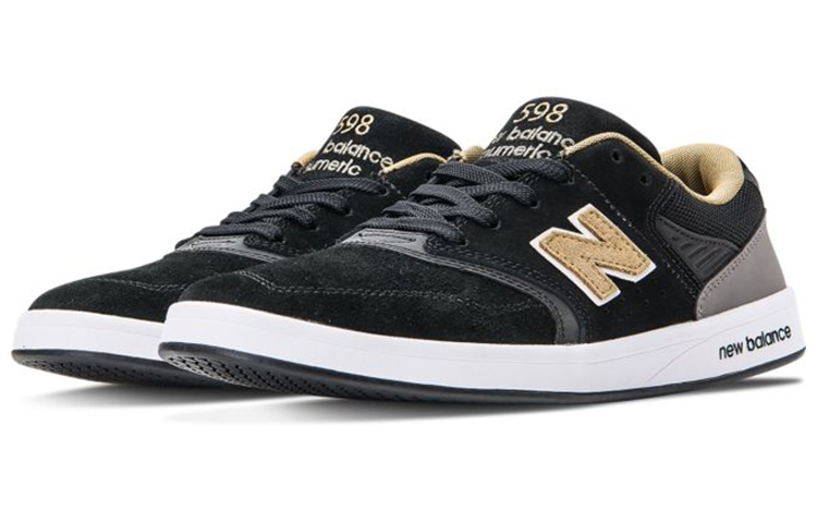 Lookbook New Balance 598系列 透氣輕便舒適 低幫休閒板鞋 黑色