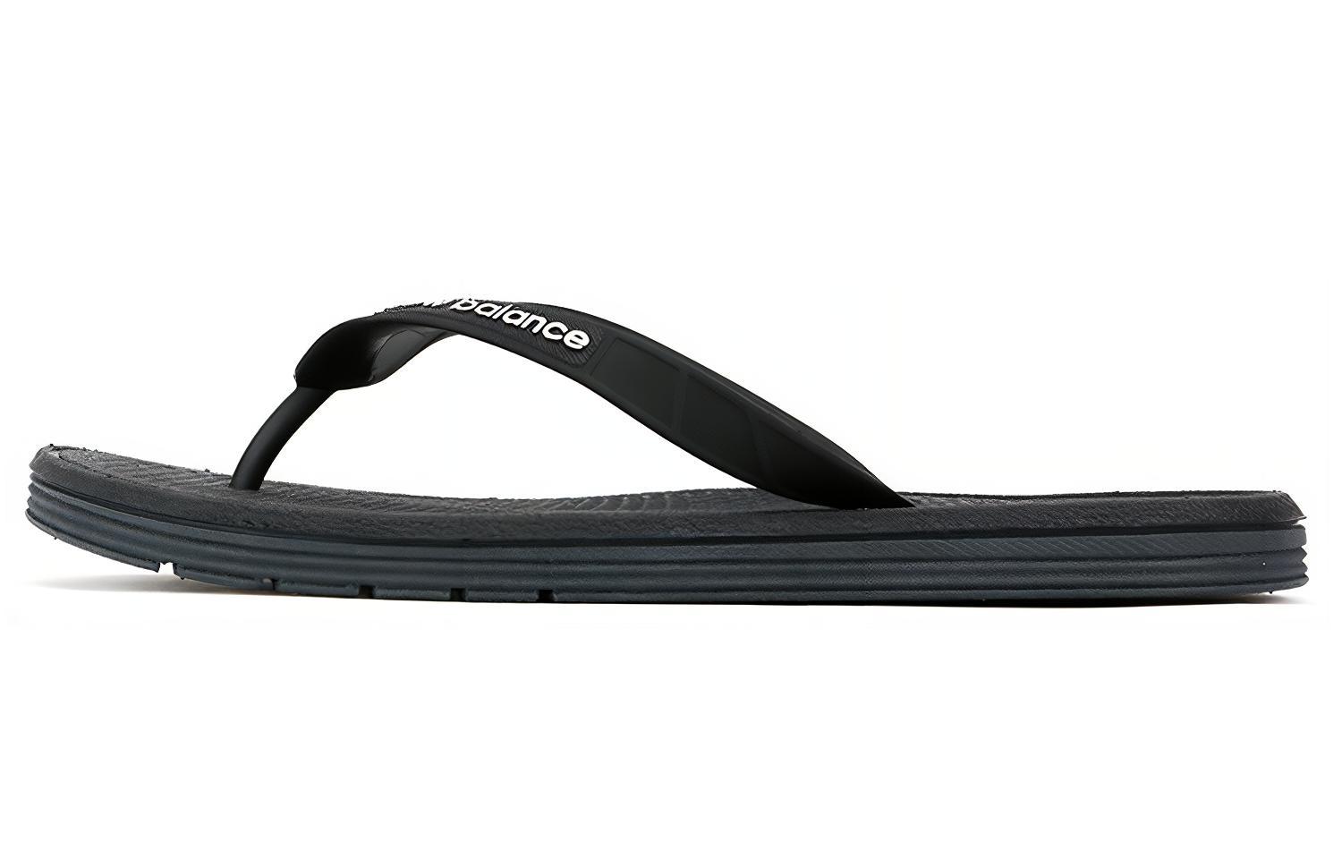 New Balance 6076 Series Lightweight Cozy Casual Flip-Flops 'Black' M6076BK