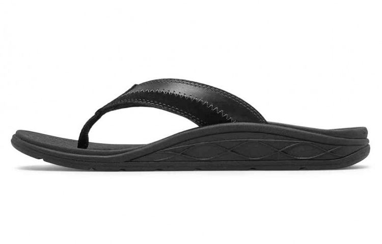 New Balance 6100 Series Pinnacle Minimalistic Casual Flip-Flops Black 'Cement' MR6100BK