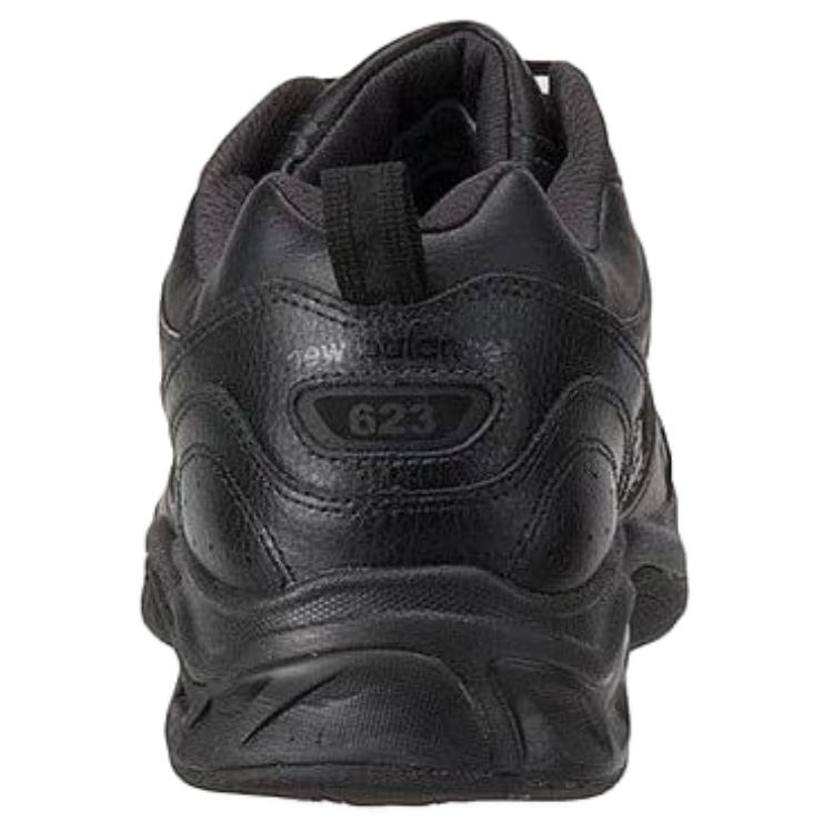 Shop New Balance 623 Seri Sepatu Olahraga Anti-Slip Penyerap Kejutan Hitam Murni MX623AB