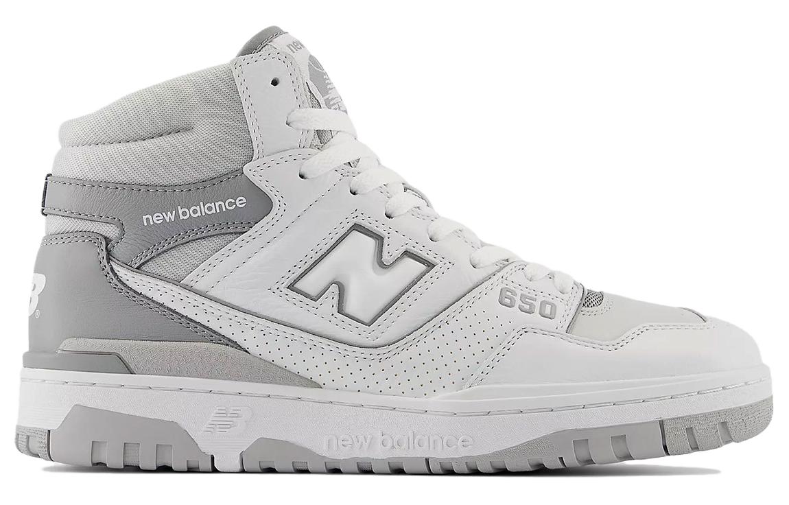 Order 紐巴倫 NB 650 舒適百搭 耐磨 中幫 復古籃球鞋 男款 灰白