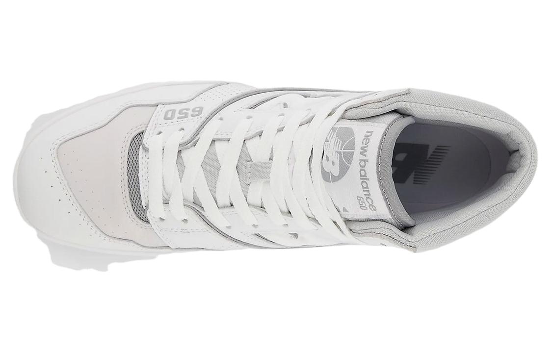 Shop 紐巴倫 NB 650 舒適百搭 耐磨 中幫 復古籃球鞋 男款 灰白